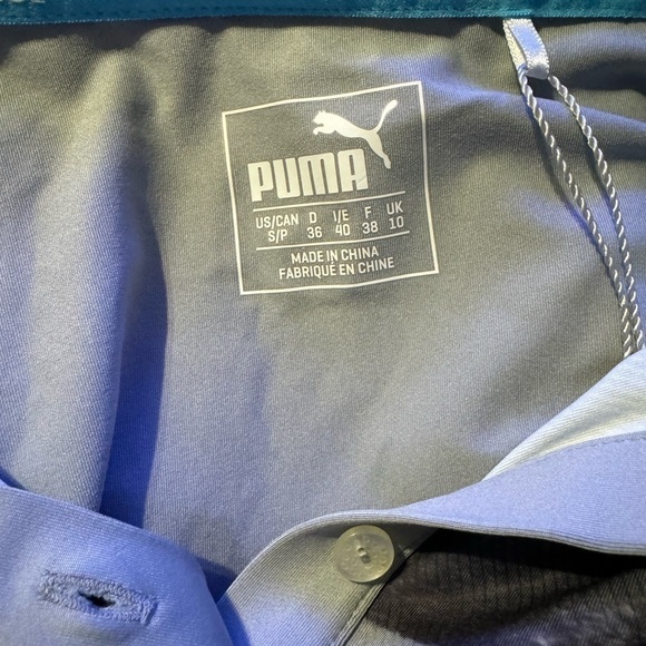 Puma 96815 - Ladies' Puma Washed Stripe Polo Quarry Grey Women’s S-upf40 - Picture 2 of 4